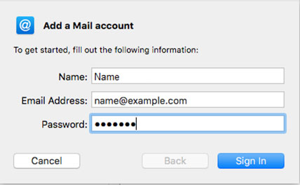 Setup HOTMAIL.CO.UK email account on your Apple Mail 3