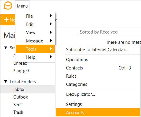 Setup HOTMAIL.ES email account on your eMClient Step 1