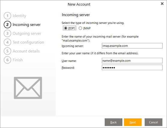 Setup SHAW.CA email account on your eMClient Step 4