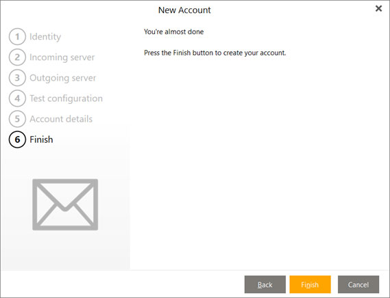 Setup YANDEX.COM email account on your eMClient Step 8