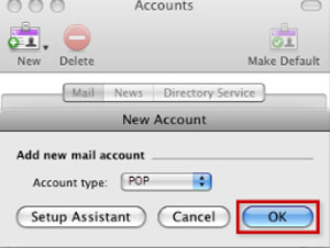 Setup PIPEX.COM email account on your Entourage Step 4