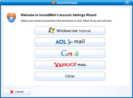 Setup SFR.FR email account on your IncrediMail Step 3