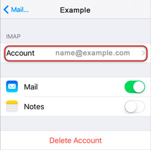 Setup W-LINK.NET email account on your iPhone Step 11