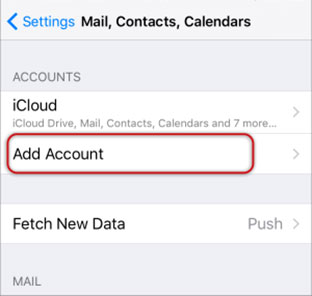 Setup ALICE.IT email account on your iPhone Step 4