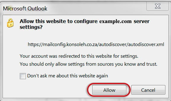 Setup NANA.CO.IL email account on your Outlook 2013 Step 3