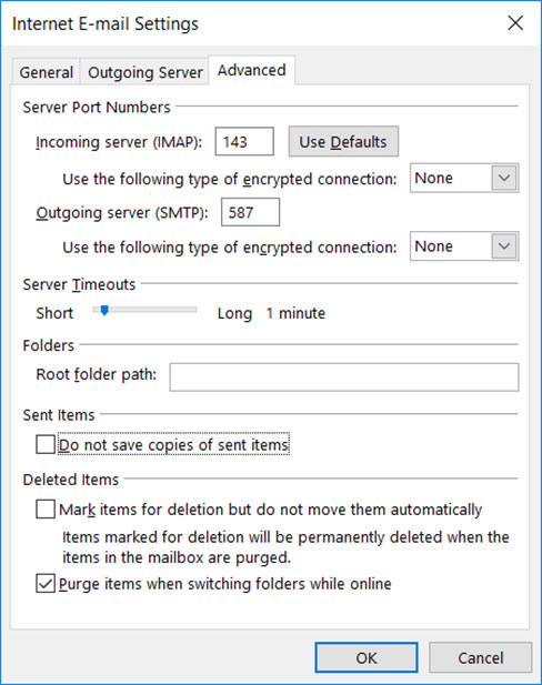 Setup AUTOGRAF.PL email account on your Outlook 2016 Manual Step 7 - Method 1